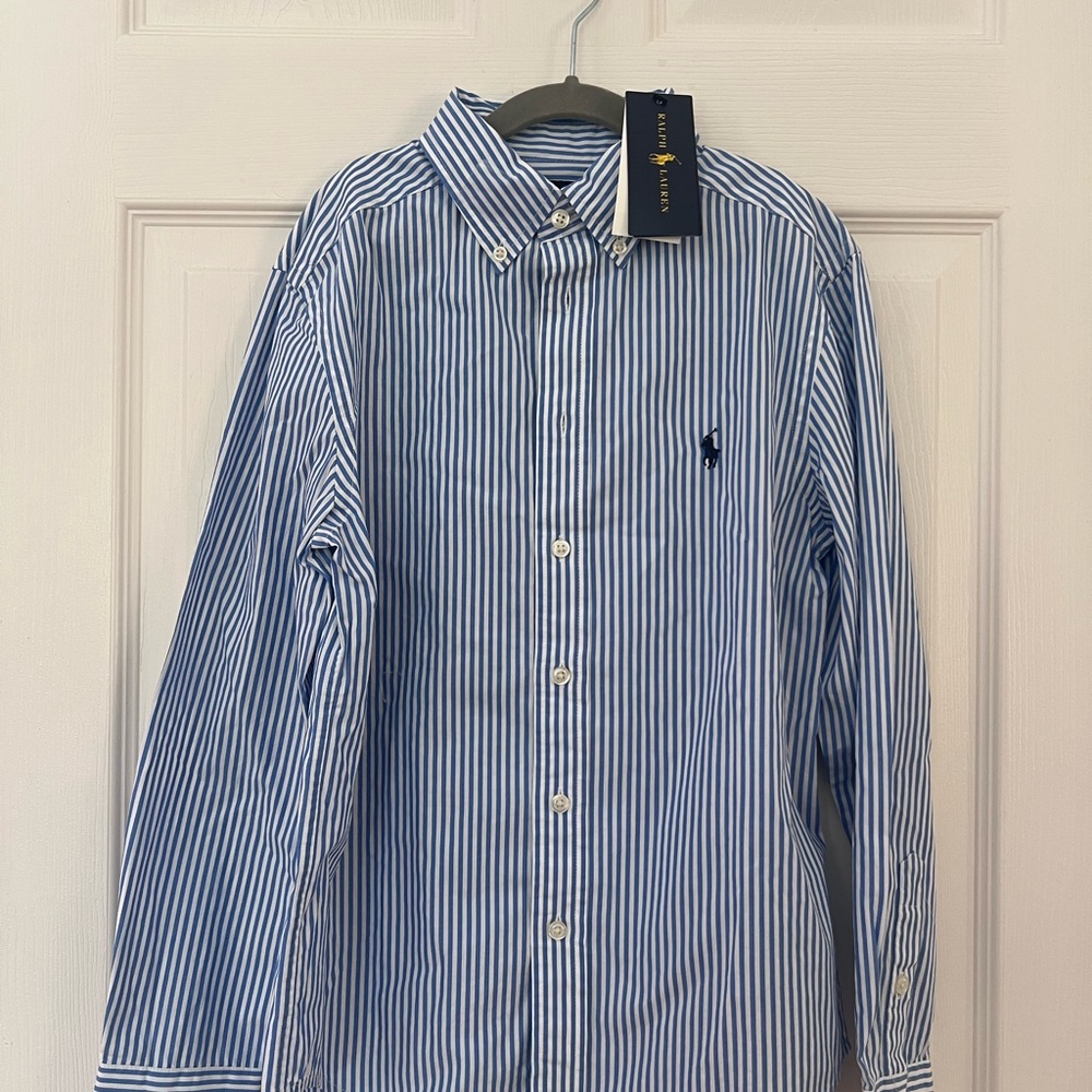 Polo by Ralph Lauren Blue Striped Boy’s Shirt